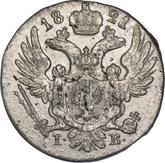 Obverse 10 Groszy 1821 IB