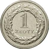 Reverse 1 Zloty 1993 MW