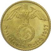 Reverse 10 Reichspfennig 1937 E