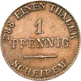 Reverse 1 Pfennig 1839