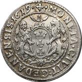 Reverse Ort (18 Groszy) 1619 SB Danzig