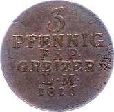Reverse 3 Pfennig 1816