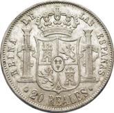 Reverse 20 Reales 1862