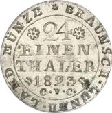 Reverse 1/24 Thaler 1823 CvC