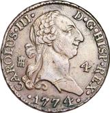 Obverse 4 Maravedís 1774