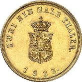 Reverse 2 1/2 Thaler 1833