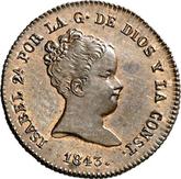 Obverse 1 Maravedí 1843 J