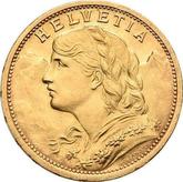 Obverse 20 Francs 1912 B Vreneli