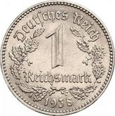 Obverse 1 Reichsmark 1938 E