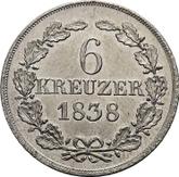 Reverse 6 Kreuzer 1838