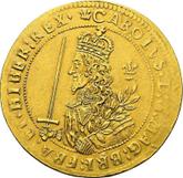 Obverse 3 Unite (Triple unite) 1644 OXON Large portrait