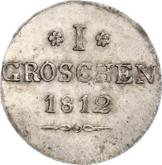 Reverse Groschen 1812 Ebersdorf