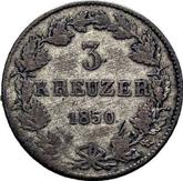 Reverse 3 Kreuzer 1850