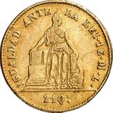 Reverse 1 Escudo 1849 So ML