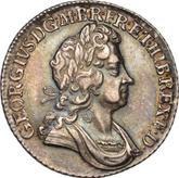 Obverse Shilling 1723 Second draped bust