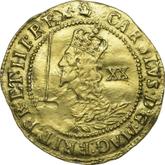 Obverse Unite 1645 OX Shortened portrait