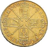 Reverse Five guineas 1688