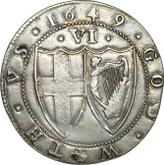 Reverse Sixpence 1649