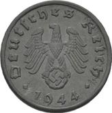 Reverse 1 Reichspfennig 1944 G