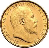 Obverse Half Sovereign 1908 S