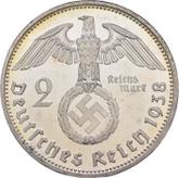 Reverse 2 Reichsmark 1938 D