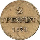 Reverse 2 Pfennig 1829