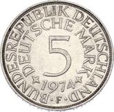 Obverse 5 Mark 1974 F