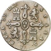 Reverse 8 Maravedís 1836 Ja Denomination on obverse