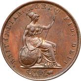 Reverse Halfpenny 1837 WW
