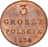 Reverse 3 Grosze 1834 IP