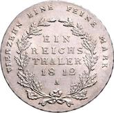 Reverse Thaler 1812 A