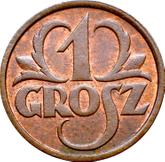Reverse 1 Grosz 1928 WJ