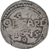 Reverse 3 shillings 1645