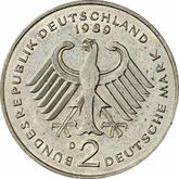 Reverse 2 Mark 1989 D Ludwig Erhard