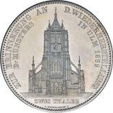 Reverse 2 Thaler 1869 Ulm Cathedral