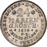 Reverse 24 Mariengroschen 1814 FR