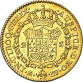 Reverse 2 Escudos 1786 M DV