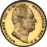Obverse Half Sovereign 1837 Large size (19 mm)