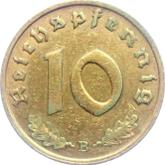 Obverse 10 Reichspfennig 1938 B