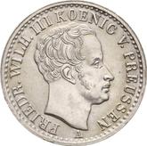 Obverse 1/6 Thaler 1823 A