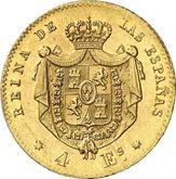 Reverse 4 Escudos 1866