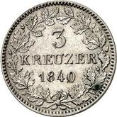 Reverse 3 Kreuzer 1840