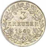 Reverse 3 Kreuzer 1840
