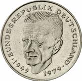 Obverse 2 Mark 1988 F Kurt Schumacher