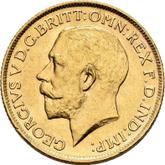 Obverse Sovereign 1922 S