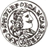 Obverse 3 Groszy (Trojak) 1654 Pattern