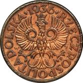 Obverse 1 Grosz 1936 WJ
