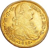 Obverse 8 Escudos 1818 P FM