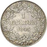 Reverse Gulden 1843