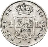 Reverse 4 Reales 1862